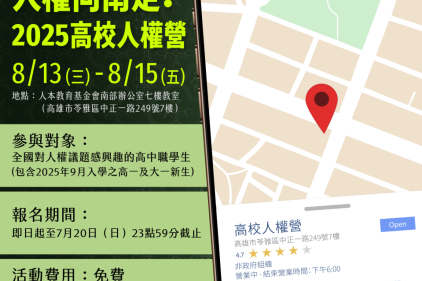 人權向南走：2025高校人權營